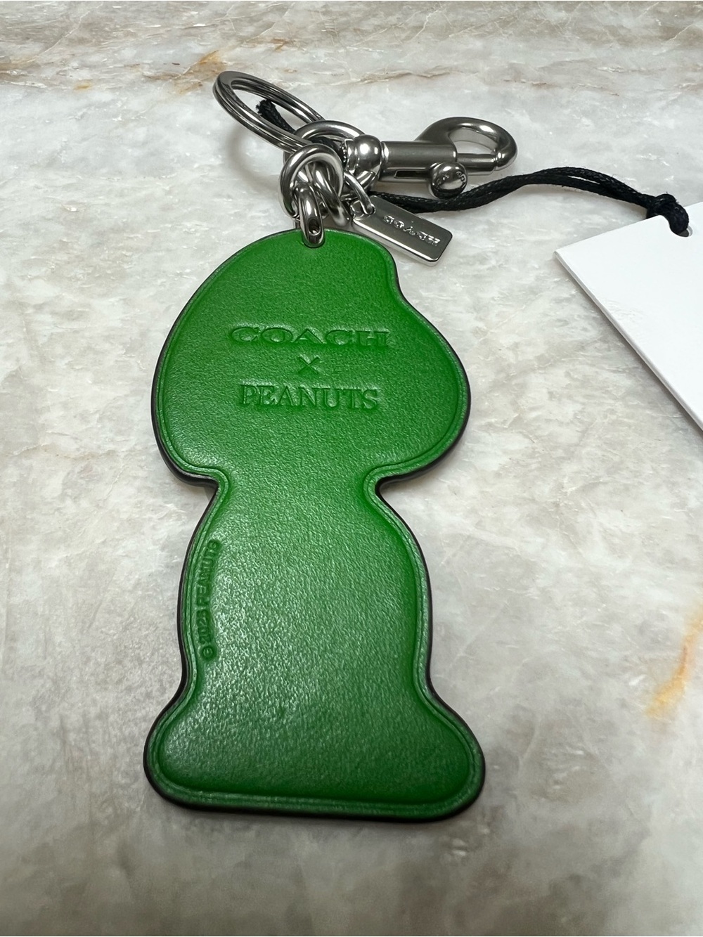 Coach Green Peppermint Patty Peanuts Character Keychain/Bag Charm - Picture 3 of 3
